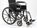 Complete Medical Wheelchairs & Accessories Drive Medical Wheelchair 18   w/Fixed Full Arms & Swingaway Det Footrests