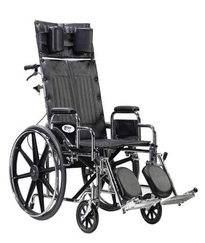 Complete Medical Wheelchairs & Accessories Drive Medical Wheelchair Full Reclining 22  W/Removable Desk Arms