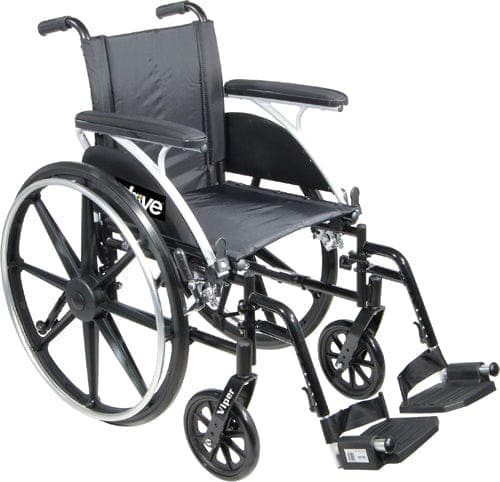 Complete Medical Wheelchairs & Accessories Drive Medical Wheelchair Ltwt Dlx K-4 w/ELR w/Flip-Bk Rem Desk Arms 12