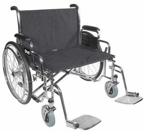 Complete Medical Wheelchairs & Accessories Drive Medical Wheelchair  Sentra Heavy Duty Extra Wide 26  w/DDA