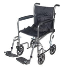 Complete Medical Wheelchairs & Accessories Drive Medical Wheelchair Transport 17  Silver Vein Finish