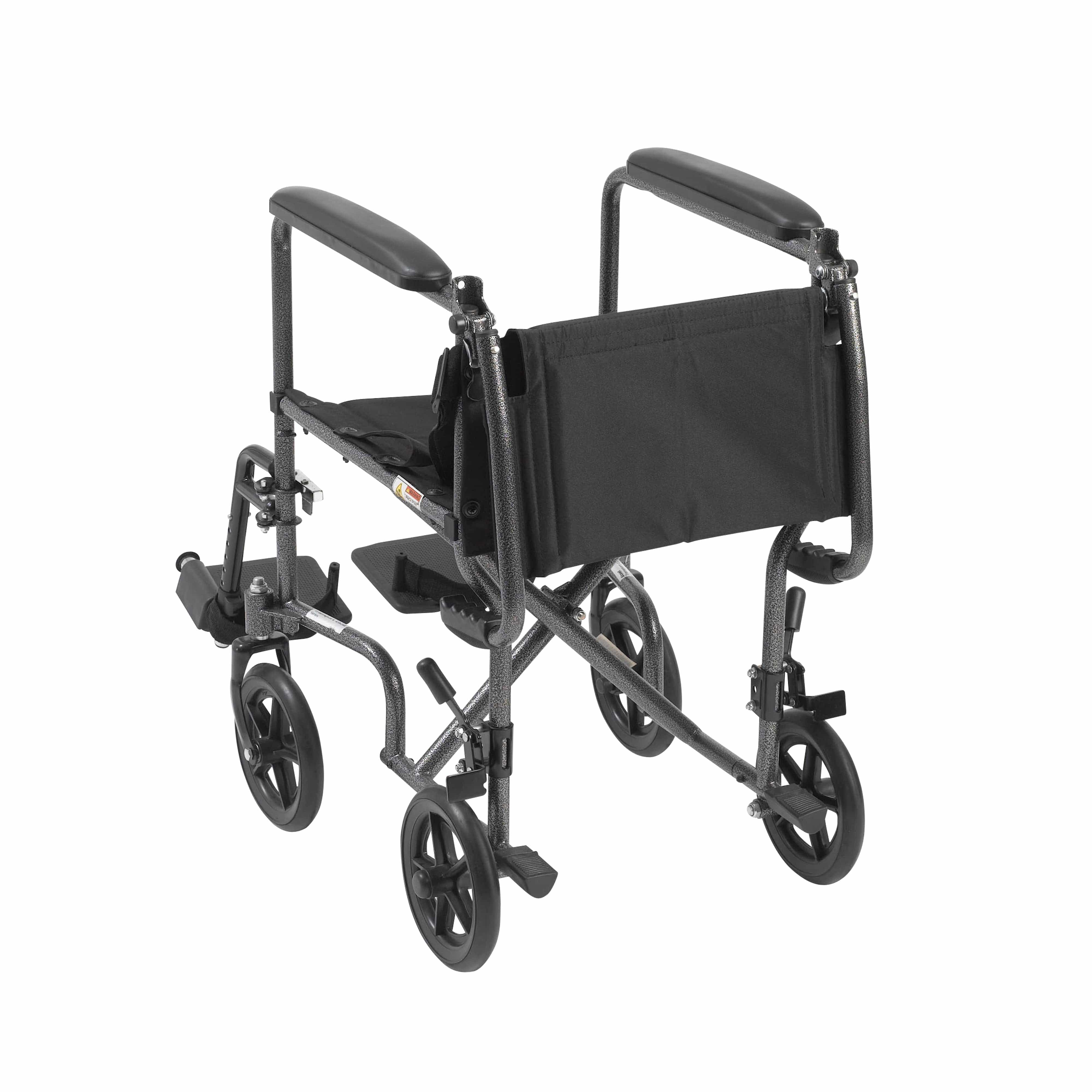Complete Medical Wheelchairs & Accessories Drive Medical Wheelchair Transport 17  Silver Vein Finish