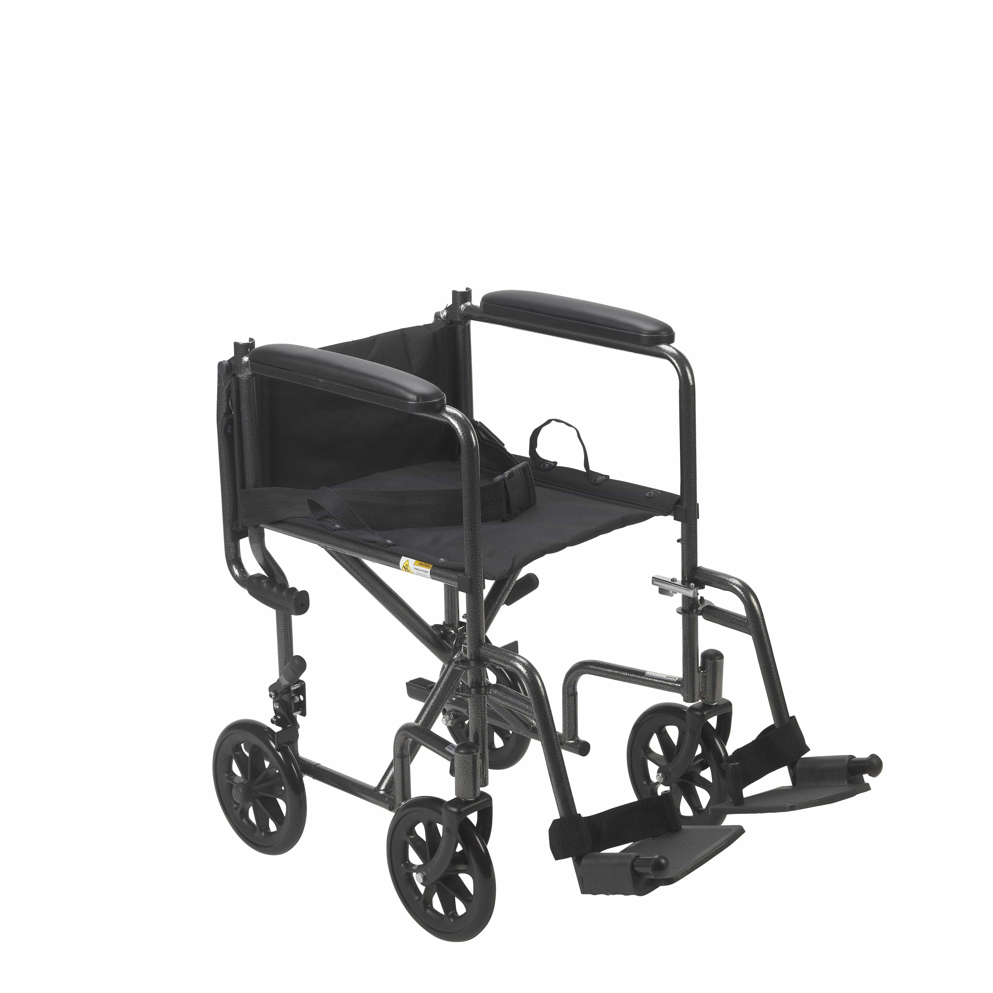 Complete Medical Wheelchairs & Accessories Drive Medical Wheelchair Transport  19  Silver Vein Finish