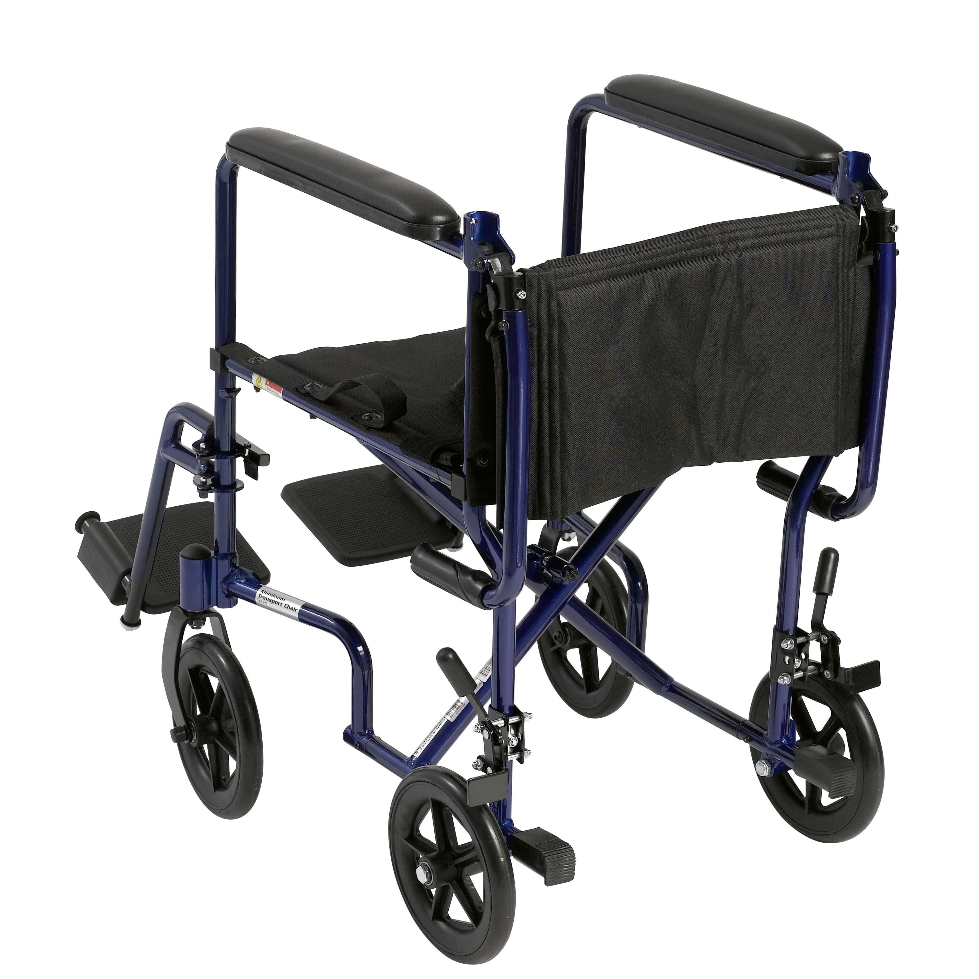 Complete Medical Wheelchairs & Accessories Drive Medical Wheelchair Transport Lightweight Blue 17