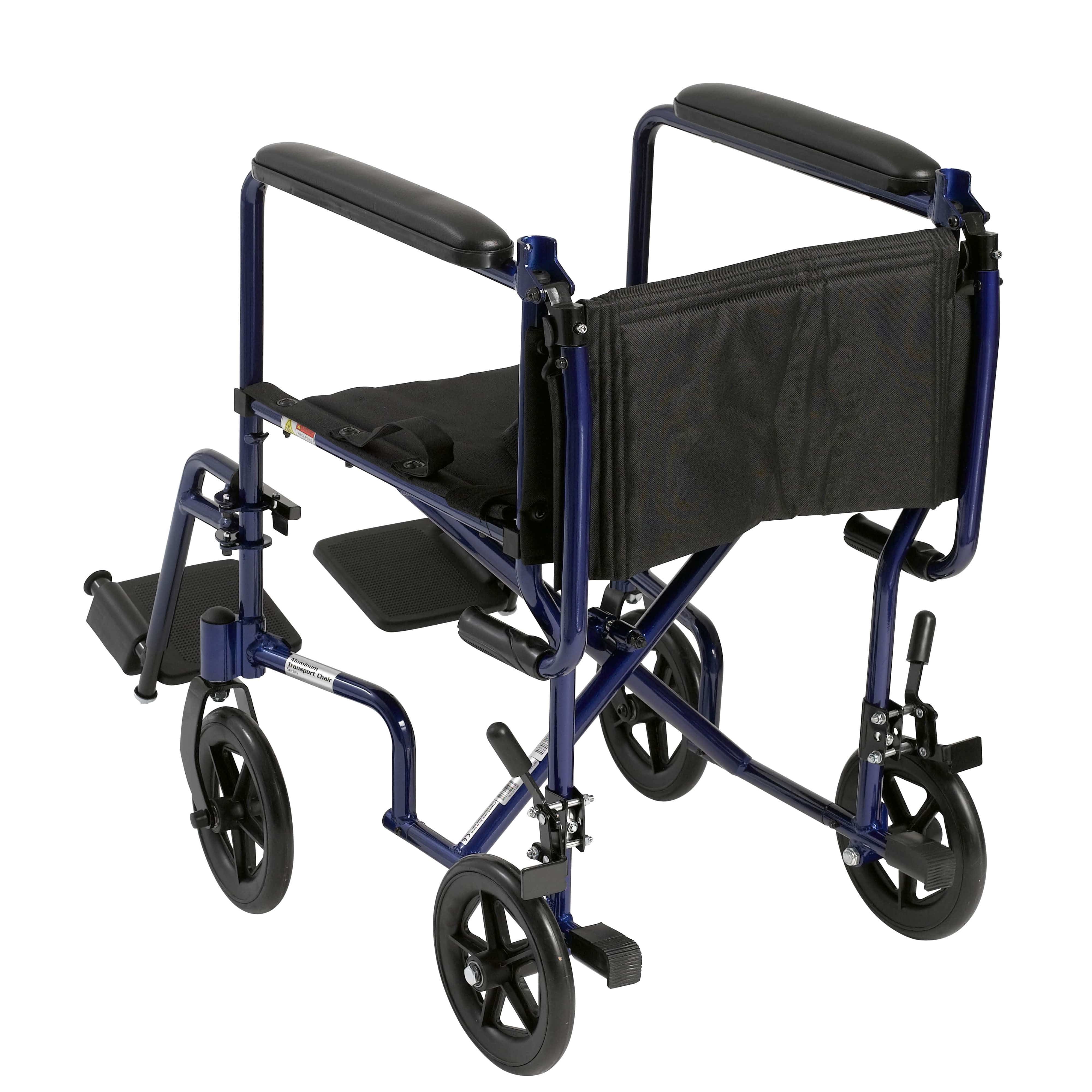 Complete Medical Wheelchairs & Accessories Drive Medical Wheelchair Transport Lightweight Blue 19
