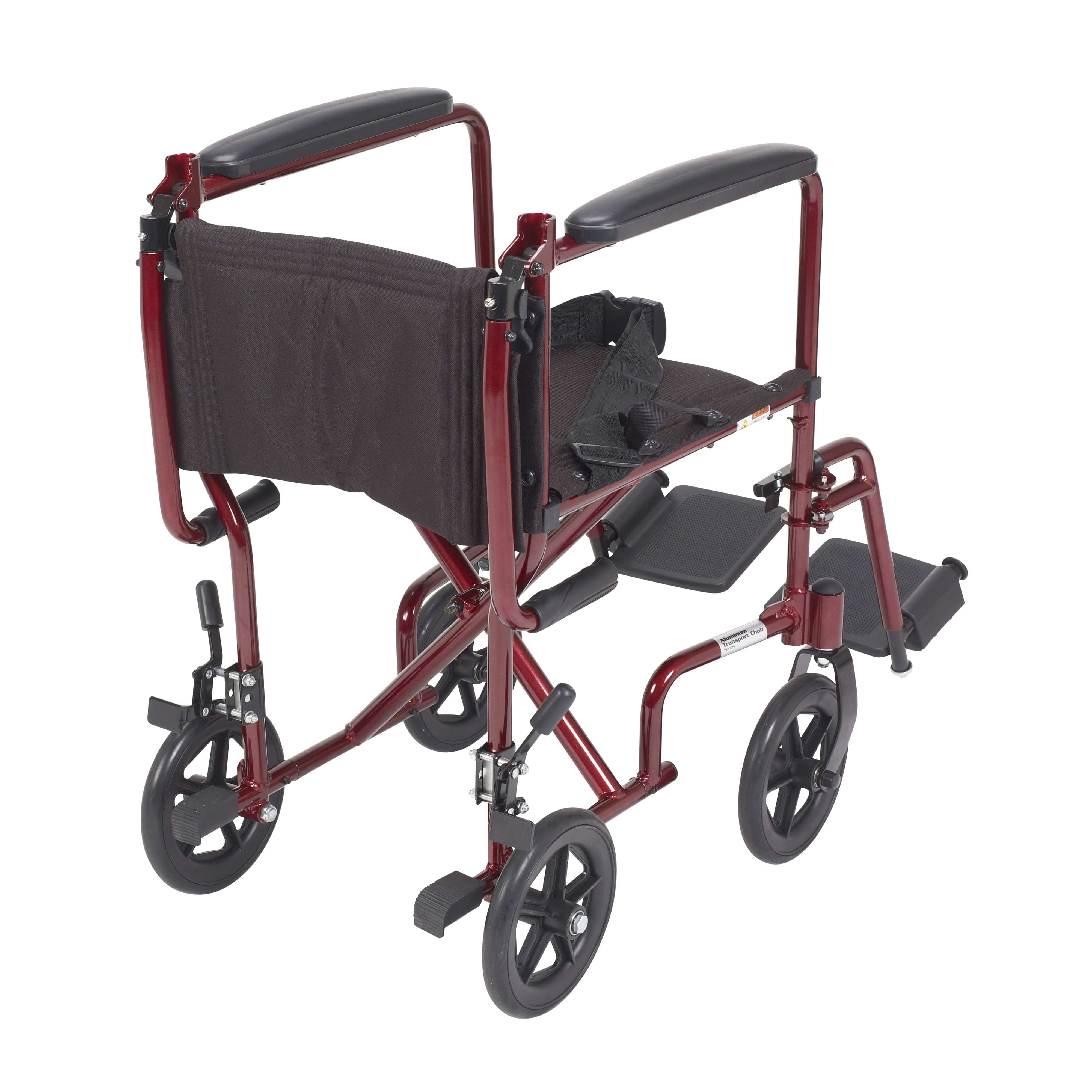 Complete Medical Wheelchairs & Accessories Drive Medical Wheelchair Transport Lightweight Red 17