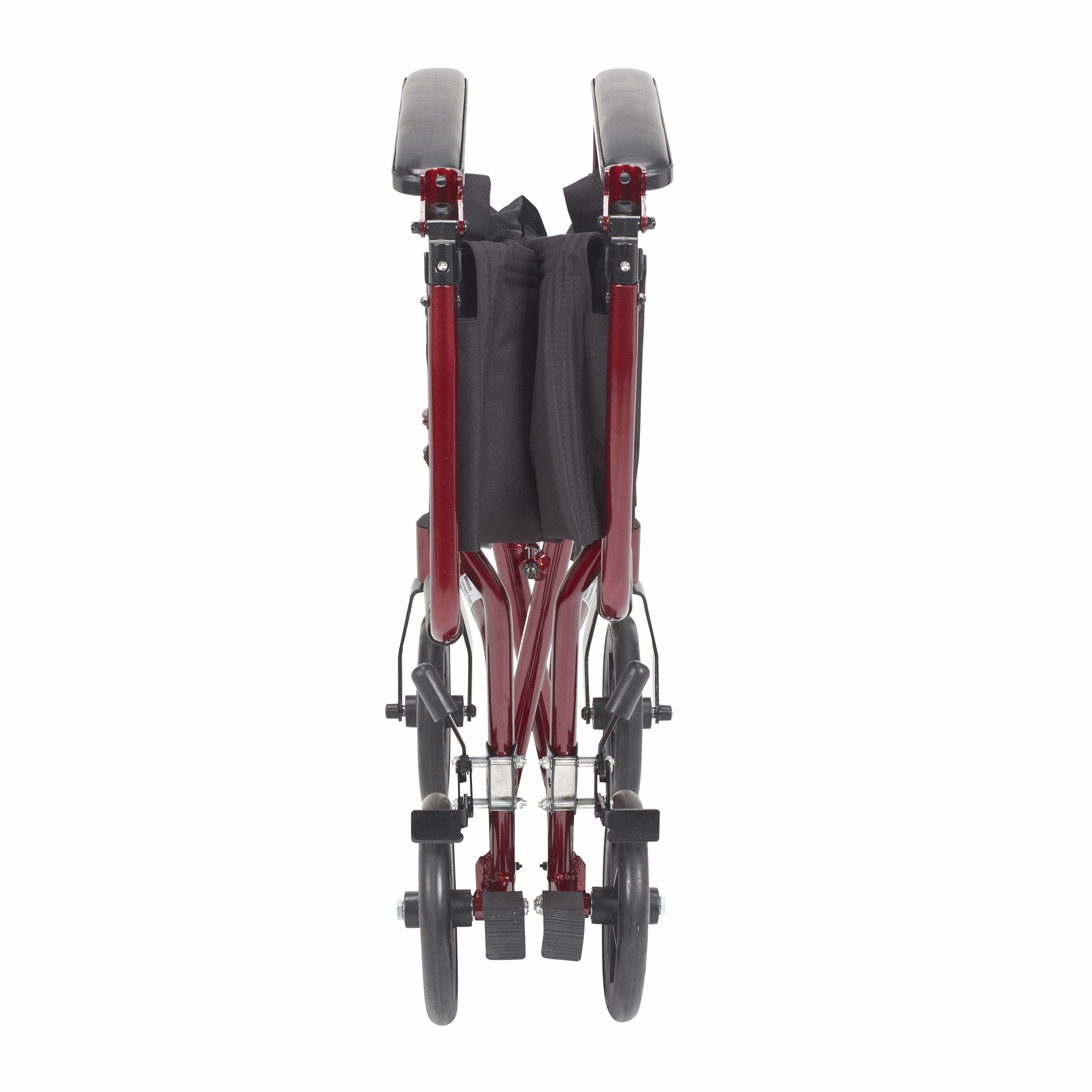 Complete Medical Wheelchairs & Accessories Drive Medical Wheelchair Transport Lightweight Red 17