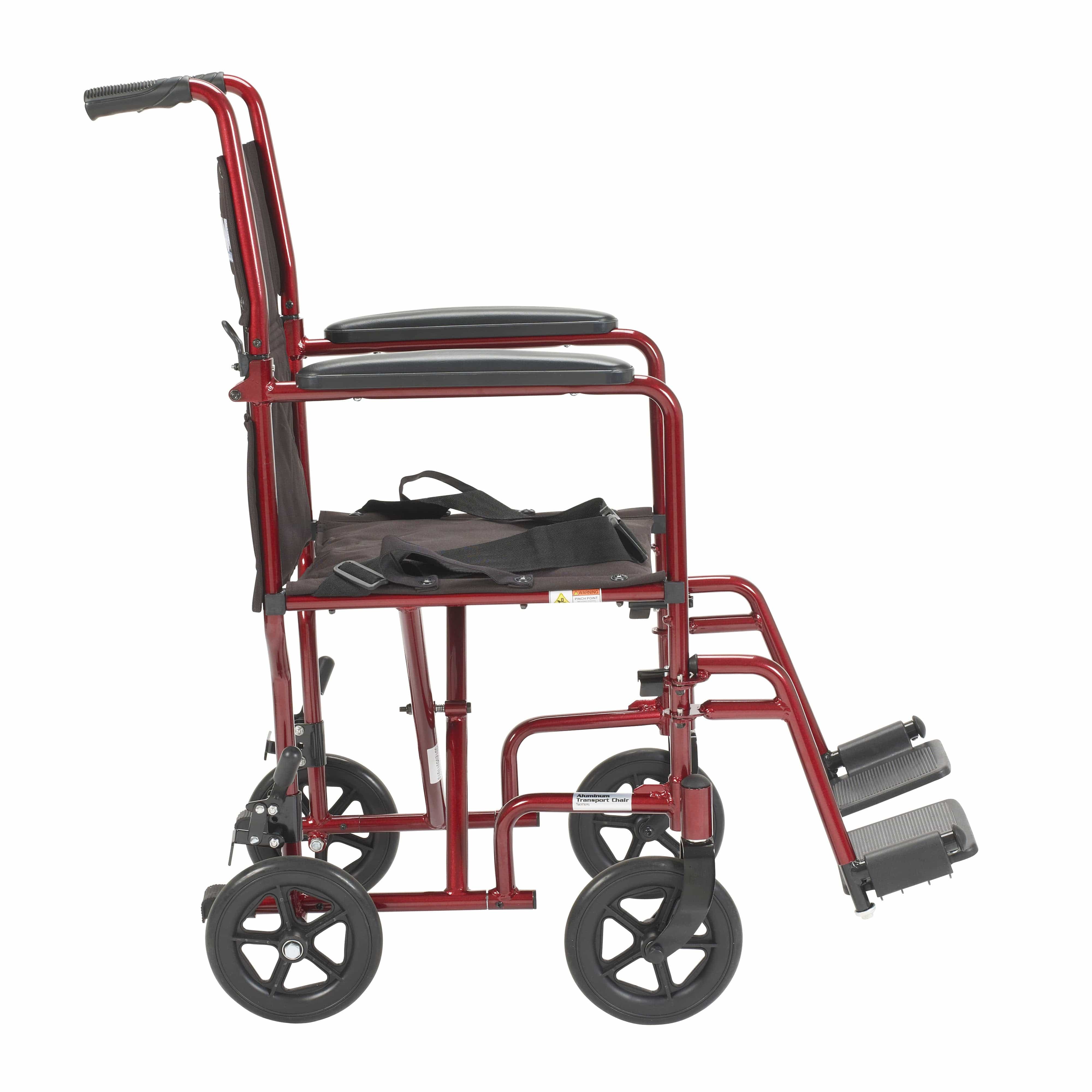 Complete Medical Wheelchairs & Accessories Drive Medical Wheelchair Transport Lightweight Red 17