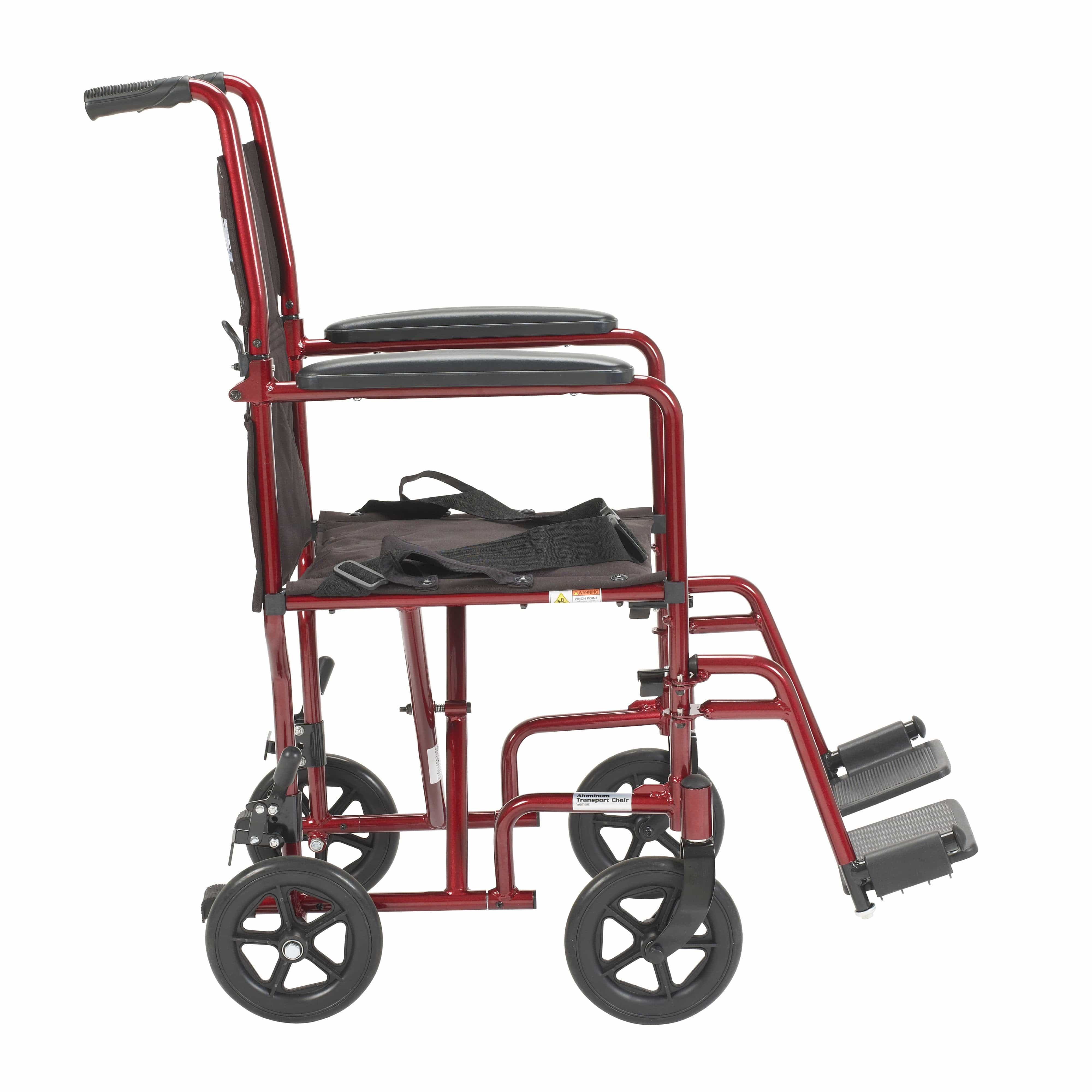 Complete Medical Wheelchairs & Accessories Drive Medical Wheelchair Transport Lightweight Red 19