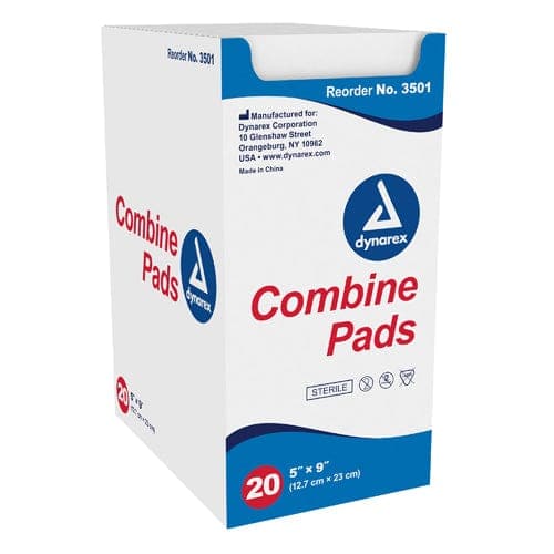 Complete Medical Wound Care Dynarex Corporation ABD Combine Pad Sterile 5 x9   1 tray (20 per tray)