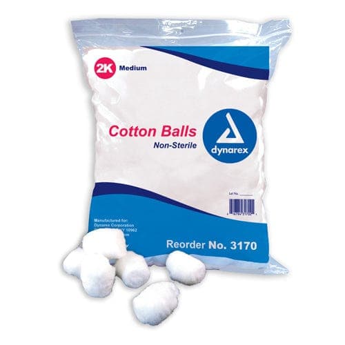 Complete Medical Physician Supplies Dynarex Corporation Cotton Balls  Non Sterile Medium Pk/2000