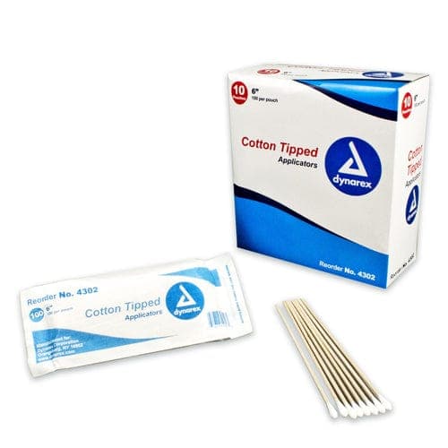 Complete Medical Physician Supplies Dynarex Corporation Cotton Tipped Applicators-6  Non-Sterile Box/1000