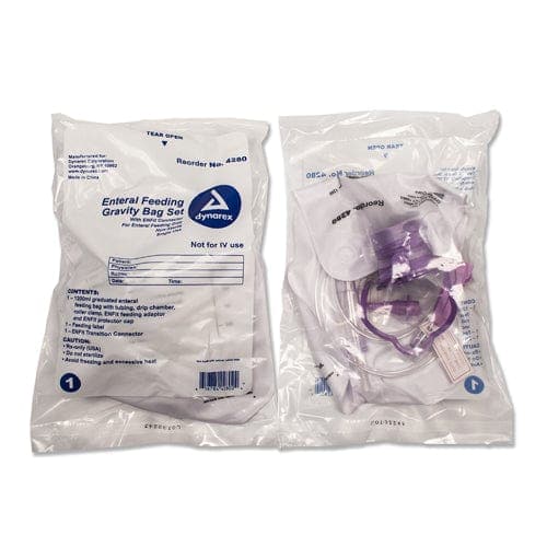Complete Medical Aids to Daily Living Dynarex Corporation Enteral Delivery Gravity Bag Set with ENFit connector 30/cs