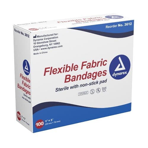 Complete Medical Wound Care Dynarex Corporation Flexible Fabric Adh Bandages 2 x 4-1/2  XL  Bx/50