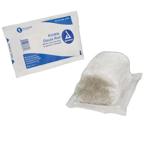 Complete Medical Wound Care Dynarex Corporation Gauze Krinkle Roll - Sterile 4.5  X  4.1 yds.  6-Ply (each)