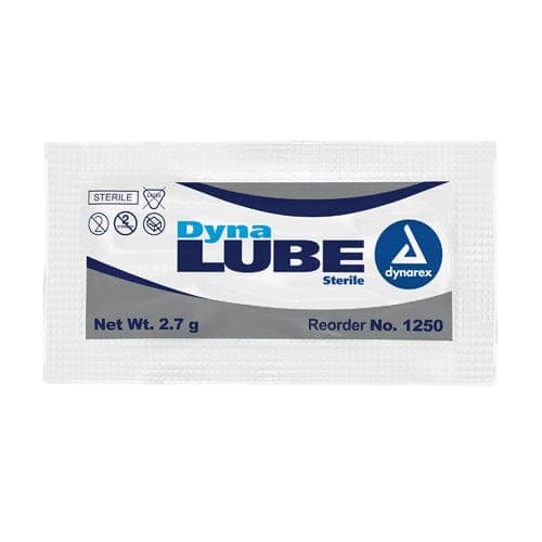 Complete Medical Physician Supplies Dynarex Corporation Lube Jelly  Sterile   Bx/ 144 2.7 gram Foil Pack