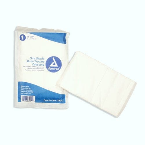 Complete Medical Wound Care Dynarex Corporation Multi Trauma Dressing Sterile 10  x 30  Each