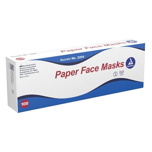 Complete Medical Physician Supplies Dynarex Corporation Paper Face Masks Bx/100