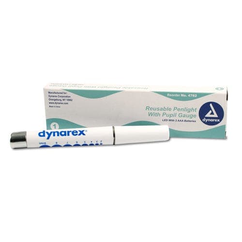 Complete Medical Diagnostics Dynarex Corporation Penlight  Reusable  LED w/Pupil Gauge and Batteries