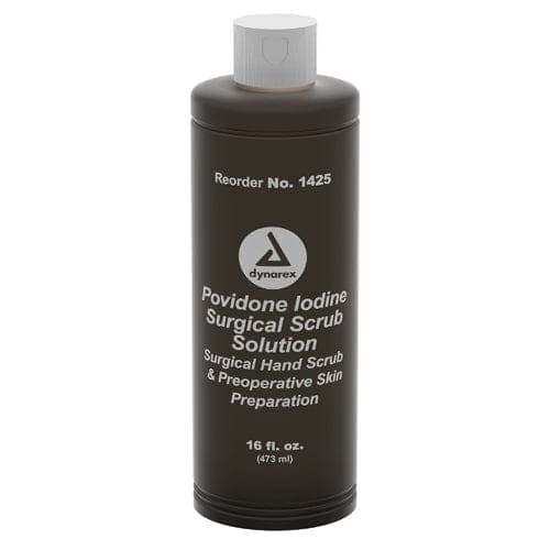 Complete Medical Physician Supplies Dynarex Corporation Povidone Iodine Scrub Solution Pint