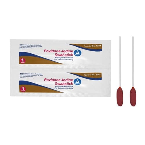 Complete Medical Physician Supplies Dynarex Corporation Povidone Iodine Swabstick Bx/50