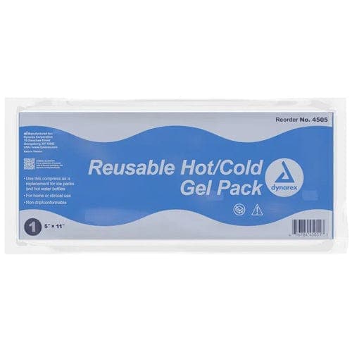 Complete Medical Hot & Cold Therapy Dynarex Corporation Reusable Hot / Cold Gel Packs 5 x11   Case/24