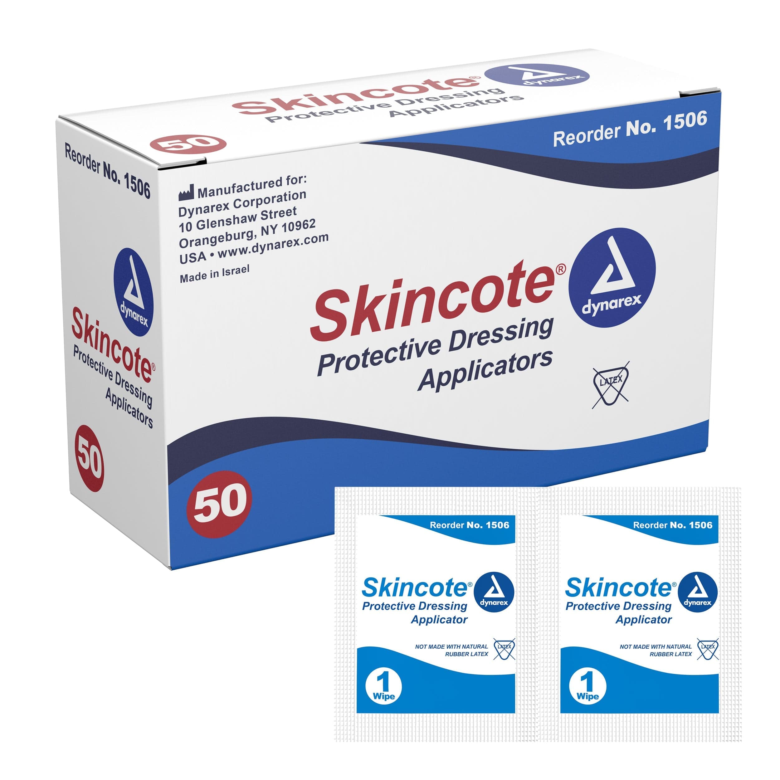 Complete Medical Urologicals Dynarex Corporation Skincote Protective Dressing Applicator Bx/50