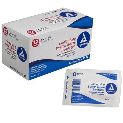 Complete Medical Wound Care Dynarex Corporation Vital-Roll Conforming Gauze Sterile  2  x 131  Pk/12