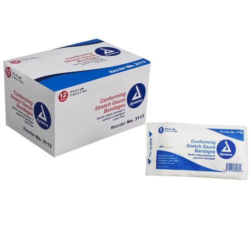 Complete Medical Wound Care Dynarex Corporation Vital-Roll Conforming Gauze Sterile  3  x 131  Pk/12