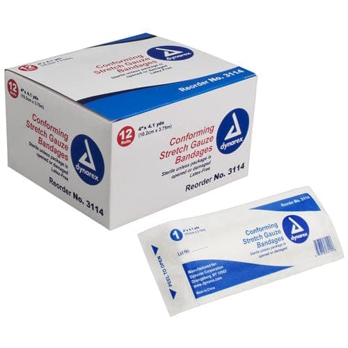 Complete Medical Wound Care Dynarex Corporation Vital-Roll Conforming Gauze Sterile  4  x 131   Pk/12