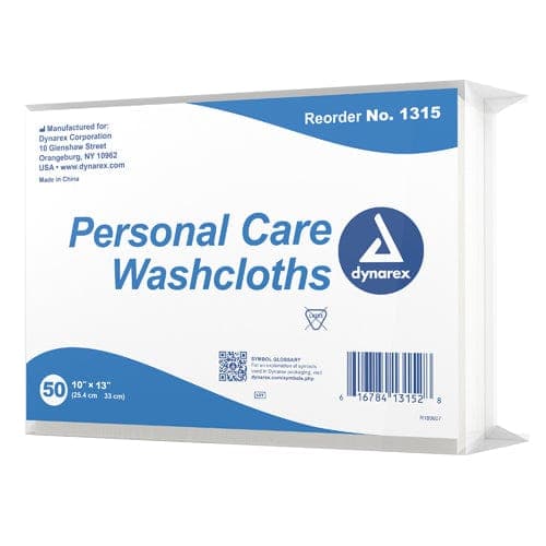 Complete Medical Bath Care Dynarex Corporation Washcloths - Dry  Pk/50 Disposable  10  x 13