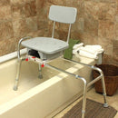 Complete Medical Bath Care Eagle Health Supplies Snap-N-Save Sliding Transfer Bench w/Cut Out Swivel Seat