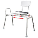 Complete Medical Bath Care Eagle Health Supplies Swivel Sliding Transfer Bench Extra Long