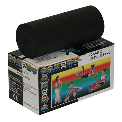 Complete Medical Exercise & Physical Therapy Fabrication Ent Cando Band Non-Latex Black- X-Heavy 6- Yard