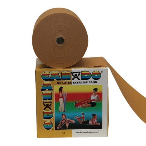 Complete Medical Exercise & Physical Therapy Fabrication Ent Cando Band Non-Latex Gold- XXX-Heavy 50 Yard