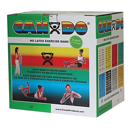 Complete Medical Exercise & Physical Therapy Fabrication Ent Cando Band  Non-Latex Green  Medium  25 Yard