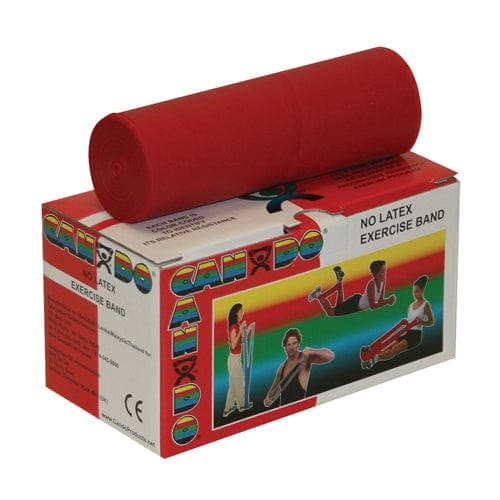 Complete Medical Exercise & Physical Therapy Fabrication Ent Cando Band Non-Latex Red- Light 6- Yard