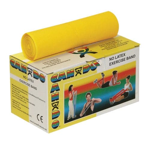 Complete Medical Exercise & Physical Therapy Fabrication Ent Cando Band Non-Latex Yellow- X-Light 6- Yard