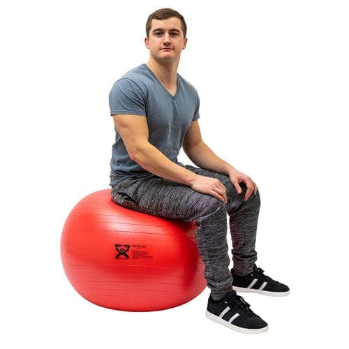 Complete Medical Exercise & Physical Therapy Fabrication Ent Cando Deluxe ABS Inflatable Ball  75cm (29.5 )  Red