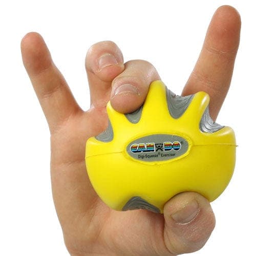 Complete Medical Exercise & Physical Therapy Fabrication Ent CanDo Digi-Squeeze Hand Exer Yellow  Med Size  X-Lt Strngth