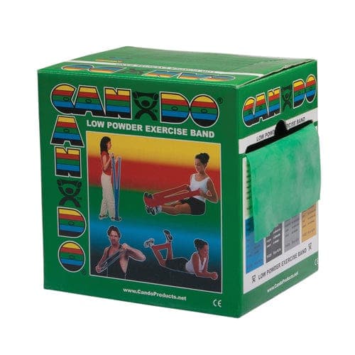 Complete Medical Exercise & Physical Therapy Fabrication Ent Cando Exercise Band Green Medium 50-Yard Dispenser Box