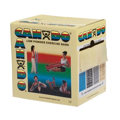 Complete Medical Exercise & Physical Therapy Fabrication Ent Cando Exercise Band Tan XX-Light 50-Yard Dispenser Box