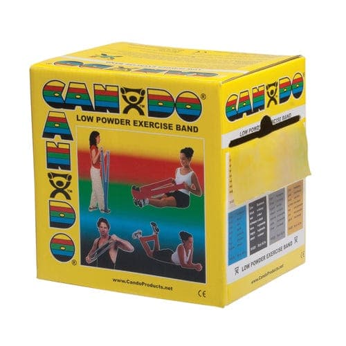 Complete Medical Exercise & Physical Therapy Fabrication Ent Cando Exercise Band Yellow X-Light 50-Yard Dispenser Box