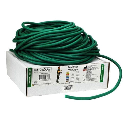 Complete Medical Exercise & Physical Therapy Fabrication Ent Cando Exercise Tubing Green- Medium - 100 ft roll