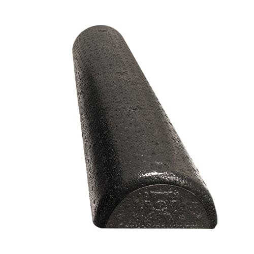 Complete Medical Exercise & Physical Therapy Fabrication Ent CanDo Foam Roller Black Compos Extra Firm Half-Round 6  x 36