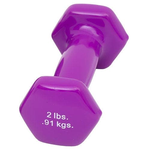 Complete Medical Exercise & Physical Therapy Fabrication Ent Dumbell Weight Color Vinyl Coated 2 Lb