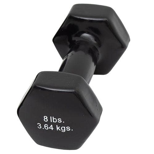 Complete Medical Exercise & Physical Therapy Fabrication Ent Dumbell Weight Color Vinyl Coated 8 Lb