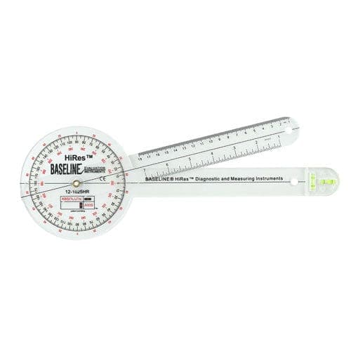 Complete Medical Physical Therapy Fabrication Ent Goniometer 12  Absolute+Axis HI-Res