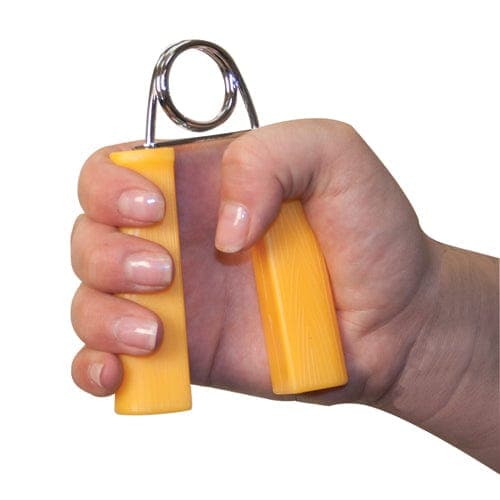 Complete Medical Exercise & Physical Therapy Fabrication Ent Hand Exercise Grips - Yellow X-Easy  (Pair)