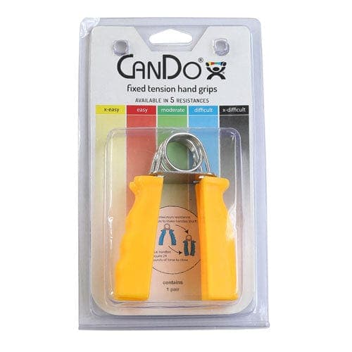 Complete Medical Exercise & Physical Therapy Fabrication Ent Hand Exercise Grips - Yellow X-Easy  (Pair)